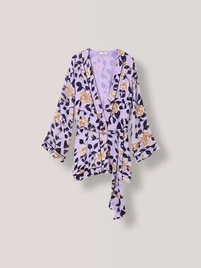 Ganni Carlton Georgette Kimono Top